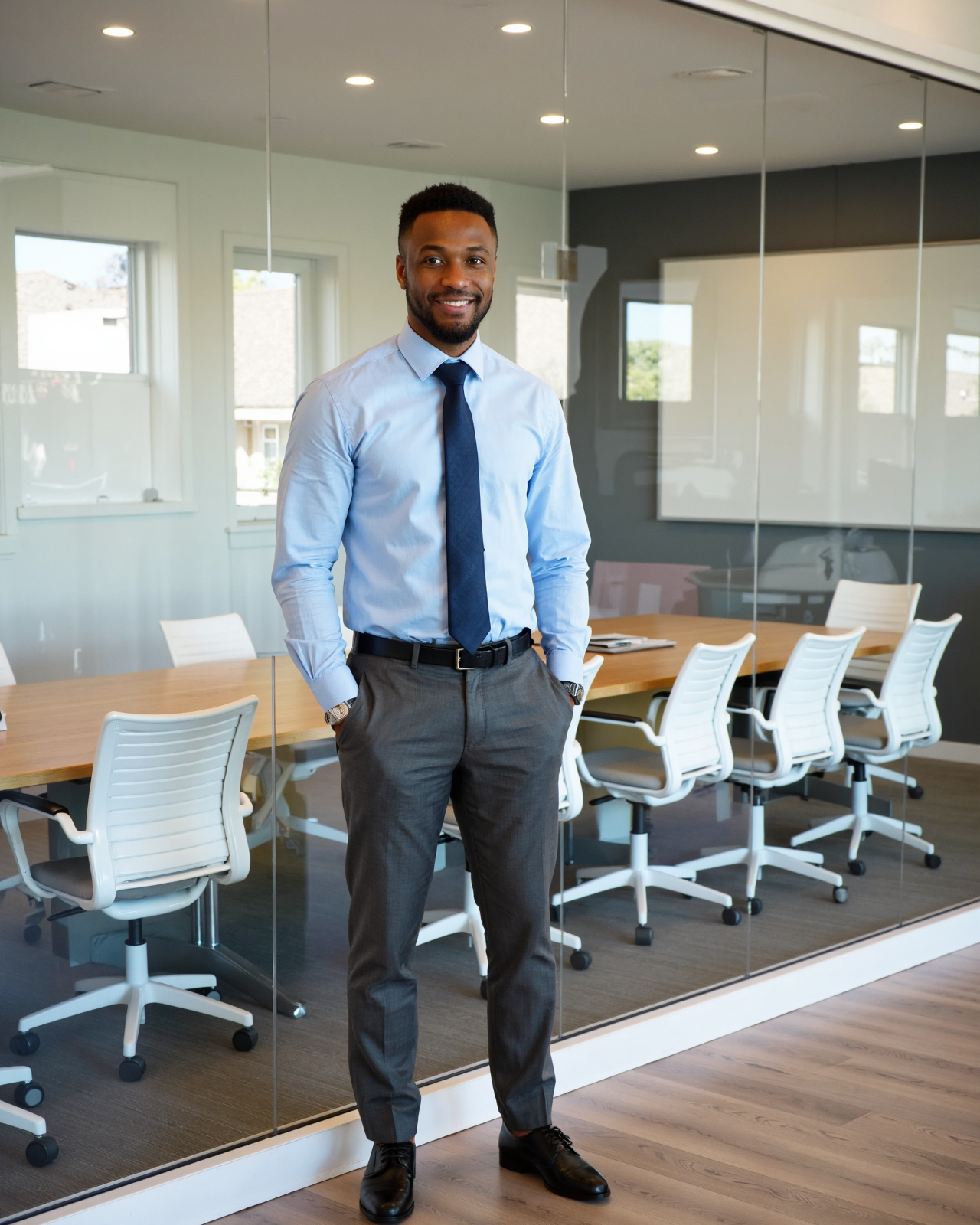 Template example Office Presentation 1 (male)